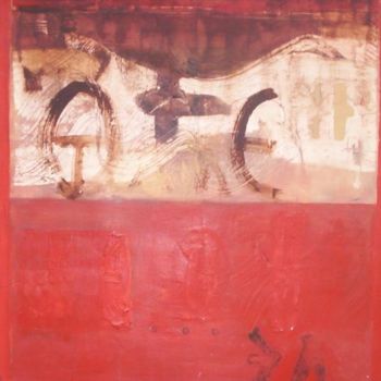 Painting titled "Rojo" by Gerardo Pablo Apud  Vanini, Original Artwork