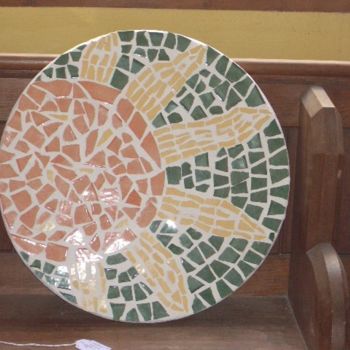 Artesanato intitulada "Sunflower Table" por Arteangel, Obras de arte originais