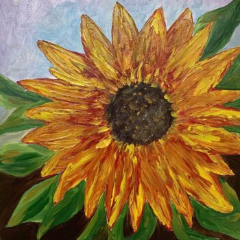 Schilderij getiteld "''Sunflower Spring…" door Elena Tuncer, Origineel Kunstwerk, Olie