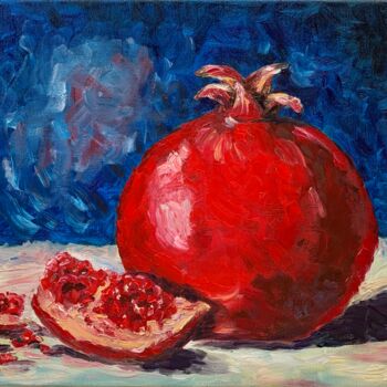Картина под названием "''Red Symphony''Pom…" - Elena Tuncer, Подлинное произведение искусства, Масло