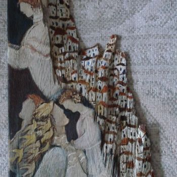 Pittura intitolato "Mi comunion" da Maika, Opera d'arte originale, Acrilico