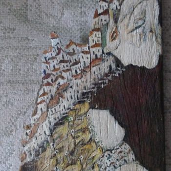 Painting titled "Mi comunión (revers…" by Maika, Original Artwork, Acrylic