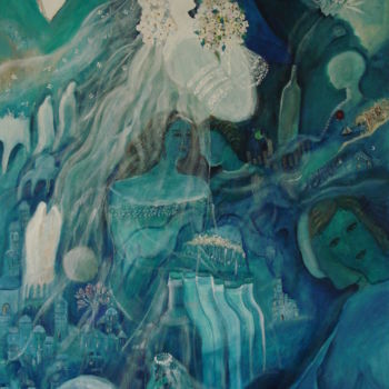 Painting titled "Cartas a mi amiga d…" by Maika, Original Artwork, Acrylic