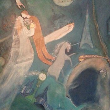 Pittura intitolato "Metafisica" da Maika, Opera d'arte originale, Acrilico