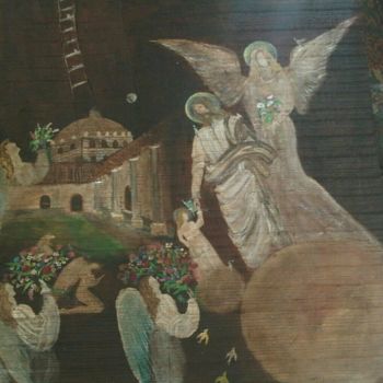 Pittura intitolato "Solo El ... hace la…" da Maika, Opera d'arte originale, Acrilico
