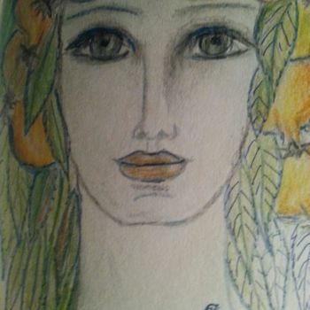 Drawing titled "Soy vuestra vida ..…" by Maika, Original Artwork, Pencil