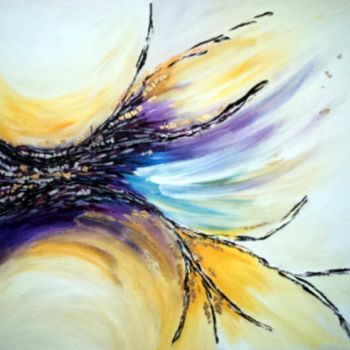 Malerei mit dem Titel "abstracto" von Lucía Rodríguez, Original-Kunstwerk, Öl