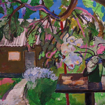 Pittura intitolato "Summertime" da Artem Andreichuk, Opera d'arte originale, Acrilico
