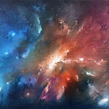 Painting titled ""Universe "by Artem…" by Artem Grunyka, Original Artwork, Oil