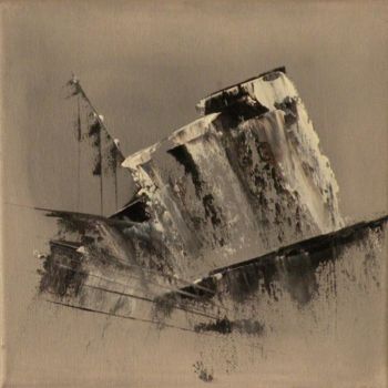 Schilderij getiteld "BUILD 3" door Sophie Carbain, Origineel Kunstwerk