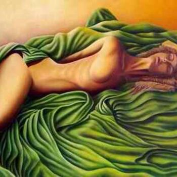 Pintura titulada "Soñadora" por Arteminatti, Obra de arte original, Oleo