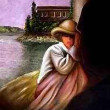 Pintura titulada "Dama Observada" por Arteminatti, Obra de arte original, Oleo