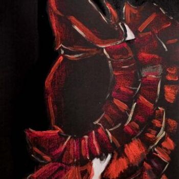 Картина под названием "Flamenco" - Artemisia, Подлинное произведение искусства, Масло
