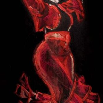 Картина под названием "Flamenco" - Artemisia, Подлинное произведение искусства