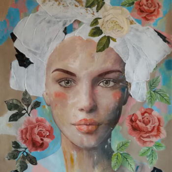 绘画 标题为“Mysterious Rose Col…” 由Artemisia, 原创艺术品, 丙烯