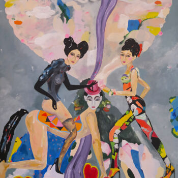 Malarstwo zatytułowany „Cabarete - Vibrant…” autorstwa Artemisia, Oryginalna praca, Akryl