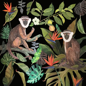 Pintura titulada "Jungle N°5 - Fern -…" por Artemisia, Obra de arte original, Oleo