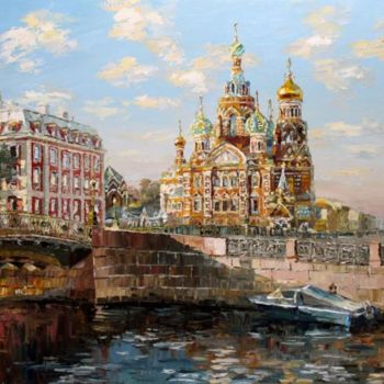 Painting titled "St.-Petersburg. The…" by Artemis, Original Artwork, Oil