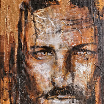 Peinture intitulée "Serie Religion. Chr…" par Artem Usá, Œuvre d'art originale, Acrylique Monté sur Châssis en bois