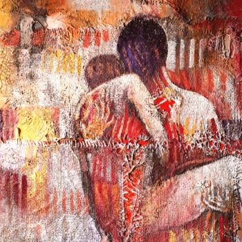 Pittura intitolato "Amore paterno" da Luigi Torre, Opera d'arte originale, Acrilico