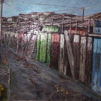 Painting titled "Suburbe" by Luigi Torre, Original Artwork