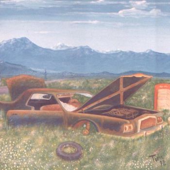 Painting titled "Consumismo" by Luigi Torre, Original Artwork