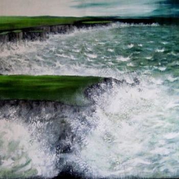 Pittura intitolato "mare del nord" da Luigi Torre, Opera d'arte originale, Olio