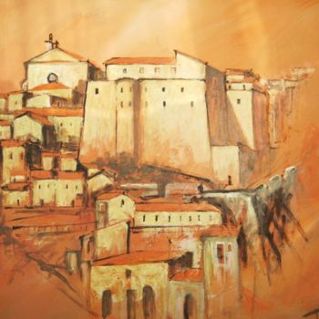 Painting titled "Monastero" by Luigi Torre, Original Artwork, Oil