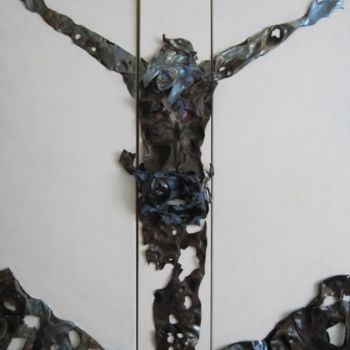 Pittura intitolato "Crocifissione" da Luigi Torre, Opera d'arte originale, Olio