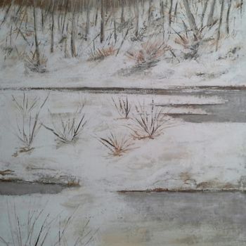 Pintura intitulada "Nevicata" por Luigi Torre, Obras de arte originais