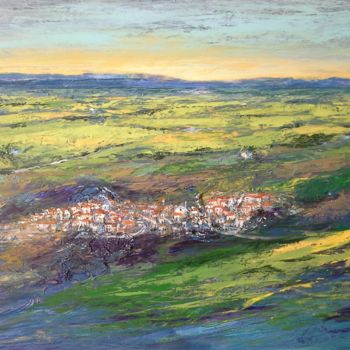Pintura intitulada "Dalle colline" por Luigi Torre, Obras de arte originais