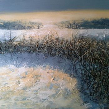 Pintura intitulada "alba invernale" por Luigi Torre, Obras de arte originais