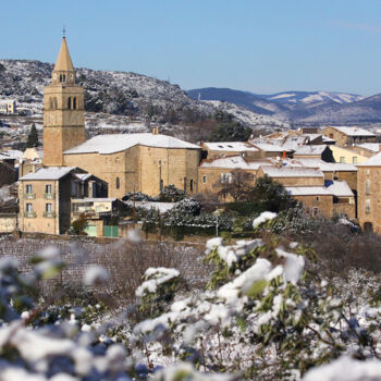 Photographie intitulée "Paysage enneigé, Ga…" par Artenseo, Œuvre d'art originale, Photographie numérique
