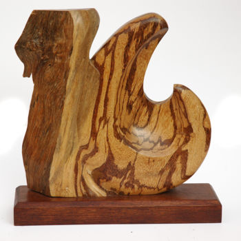 Sculpture titled "L'artme" by Artéo.Gm, Original Artwork, Wood