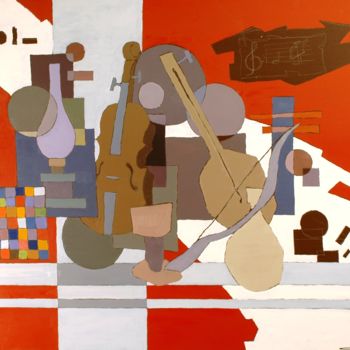 Pintura titulada "Violini" por Renato Bristot, Obra de arte original, Oleo