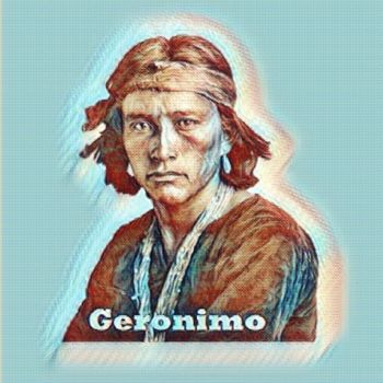 Arte digitale intitolato "Geronimo." da Antonio Romano, Opera d'arte originale, Pittura digitale