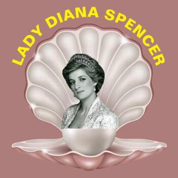 Digitale Kunst mit dem Titel "Diana Spencer." von Antonio Romano, Original-Kunstwerk, Digitale Malerei