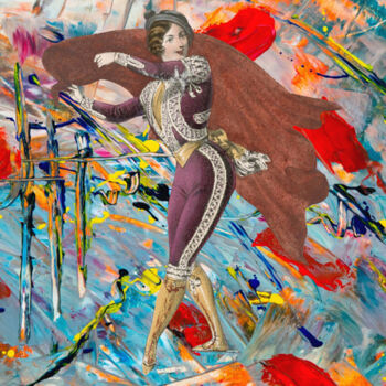 Цифровое искусство под названием "Flora Ballerina." - Antonio Romano, Подлинное произведение искусства, Цифровая живопись
