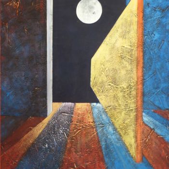 Painting titled "Lua" by César Azevedo, Original Artwork