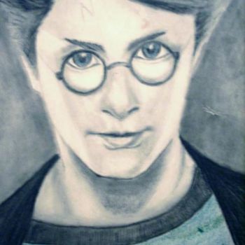 Painting titled "HARRY POTTER" by Cas, Original Artwork