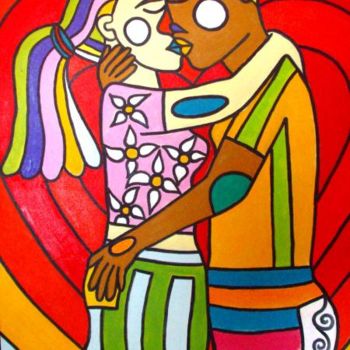 Pintura intitulada "amor sem preconceito" por Cas, Obras de arte originais
