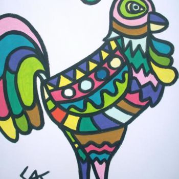 Painting titled "GALO" by Cas, Original Artwork