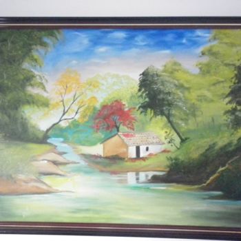 Painting titled "Riacho" by Cida Picoli, Original Artwork