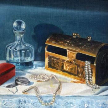 Painting titled "Bijoux" by André Teyssier, Original Artwork