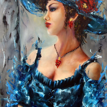 Malerei mit dem Titel "Glamour" von Semini Kwsta, Original-Kunstwerk, Öl