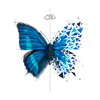Pittura intitolato "Butterfly Effect -…" da Sabrina Beretta, Opera d'arte originale, Acrilico