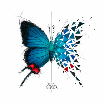 "Butterfly Effect -…" başlıklı Tablo Sabrina Beretta tarafından, Orijinal sanat, Akrilik