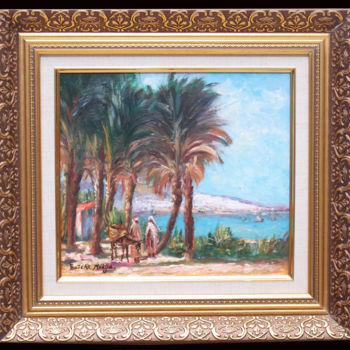 Painting titled "la-baie-alger.jpg" by Artiste, Original Artwork, Oil