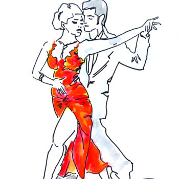 Pittura intitolato "tango-045.jpg" da Sara, Opera d'arte originale