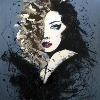 Peinture intitulée "La vamp" par Sylviane Bernardini, Œuvre d'art originale, Acrylique
